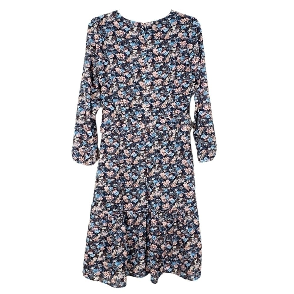 J. CREW Ruffle Hem Dress in Paisley Floral - Picture 3 of 6